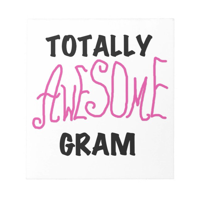 Totale Phantastische Gram Pink Geschenke Notizblock (Vorderseite)