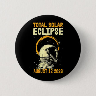 Totale Sonnenfinsternis 12. August 2026 Kunst Button