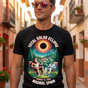 Totale Sonnenfinsternis 12. August 2026 Madrid Spa T-Shirt