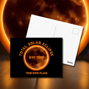 Totale Sonnenfinsternis 12. August 2026 Postkarte