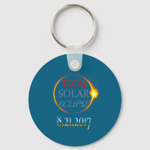 Totale Sonnenfinsternis 2017 Design Schlüsselanhänger