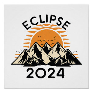 Totale Sonnenfinsternis 2024 Poster
