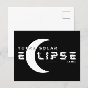 TOTALE SONNENFINSTERNIS 2024  POSTKARTE