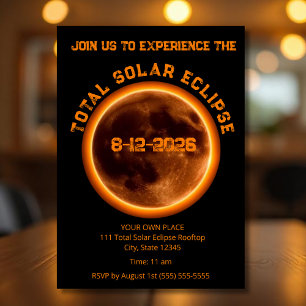 Totale Sonnenfinsternis 2026 Ereignis Flyer
