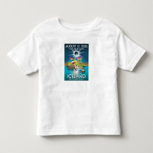 Totale Sonnenfinsternis 2026 in Island - T-Shirt