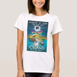 Totale Sonnenfinsternis 2026 in Island - T-Shirt