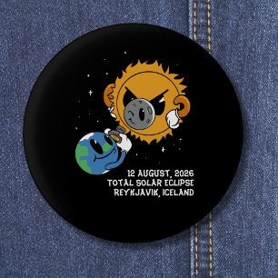 Totale Sonnenfinsternis 2026 Island Photobomb Button