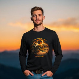 Totale Sonnenfinsternis 2026-Pfad der Totalität T-Shirt