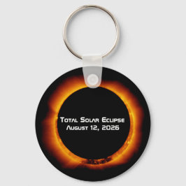 Totale Sonnenfinsternis 2026 Schlüsselanhänger