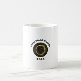 Totale Sonnenfinsternis 2026 Totalität Kaffeetasse