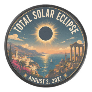 Totale Sonnenfinsternis 2027 Eishockey Puck