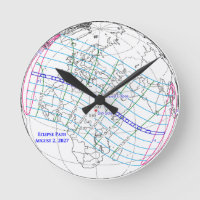 Totale Sonnenfinsternis 2027 Karte
