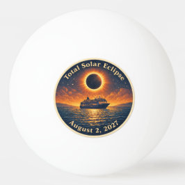 Totale Sonnenfinsternis 2. August 2027 Kreuzfahrts Tischtennisball