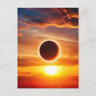 Totale Sonnenfinsternis am 12. August 2026 Grönlan Feiertagspostkarte