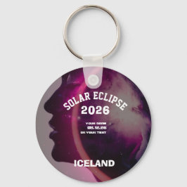 Totale Sonnenfinsternis August 2026 Text personali Schlüsselanhänger