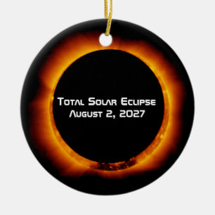 Totale Sonnenfinsternis des Jahrhunderts 2027 Keramik Ornament