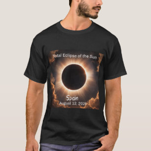 Totale Sonnenfinsternis Spanien 2026 Herren T-Shirt