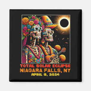 Totale Sonnenfinsternis Sugar Skull Niagara Falls Magnet