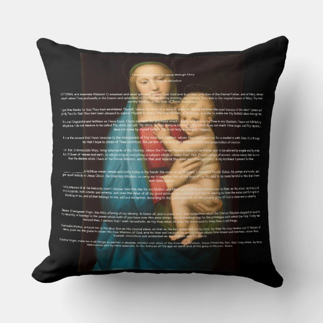 Totale Verhaftung an Jesus durch Mary Throw Pil Kissen (Vorderseite)