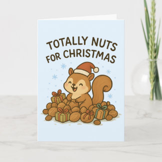 Totalement fou - Carte de Noël mignonne