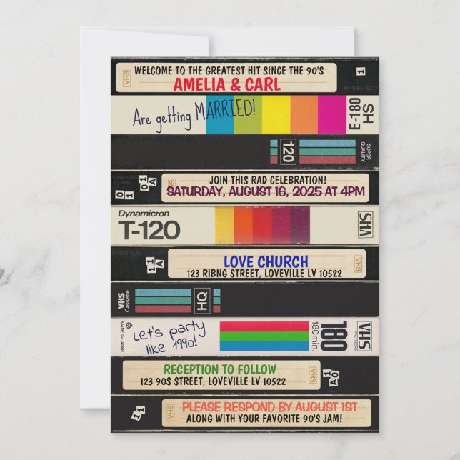 Totalement génial Retour aux Faire-part de mariage (Devant)