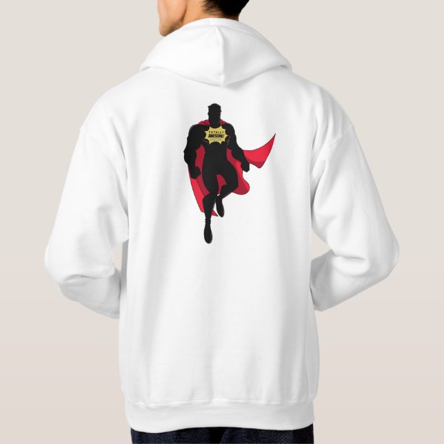 Totalement génial Superhero Sweat - shirt à capuch (Dos)