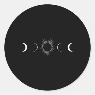 Totalität der Solarzellen Runder Aufkleber