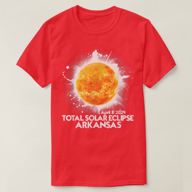 Totality Arkansas 2024 Total Solar Eclipse Amerika T-Shirt (Design vorne)