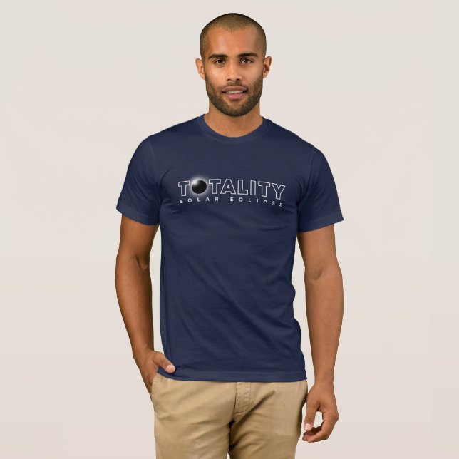 Totality Eclipse | Men Jersey Short Sleeve T-Shirt (Vorne ganz)