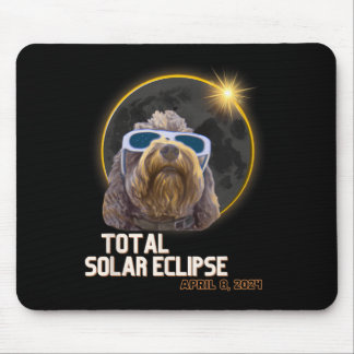 Totality Solar Eclipse Goldendoodle mit Eclipse G Mousepad