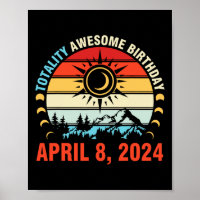 Totality Solar Eclipse Phantastisch Geburtstag 8.