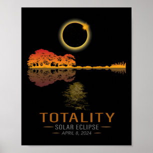 Totality Spring 4 08 24 Total Solar Eclipse Gitarr Poster