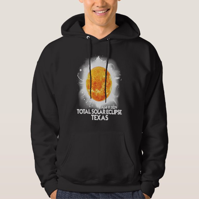 Totality TEXAS 2024 Total Solar Eclipse America Hoodie (Vorderseite)
