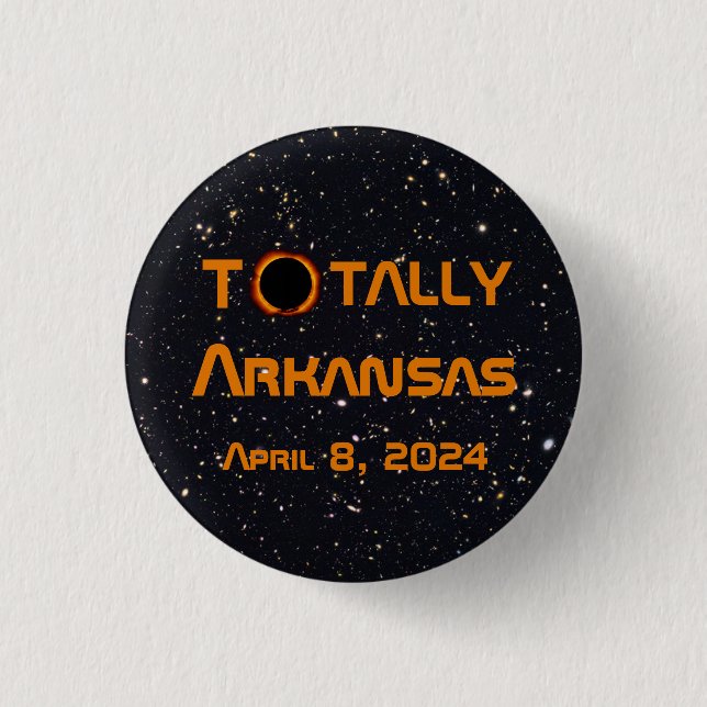 Totally Arkansas 2024 Solar Eclipse Button (Vorderseite)