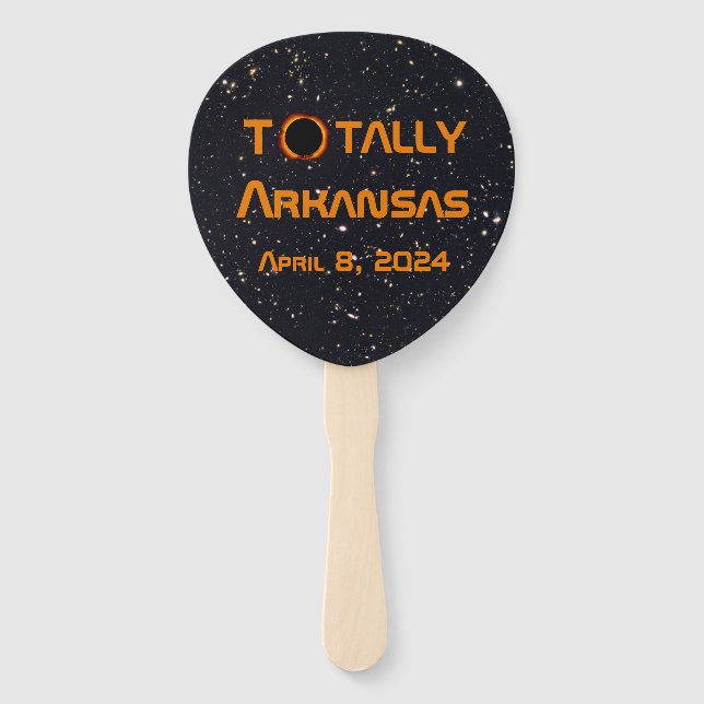 Totally Arkansas 2024 Solar Eclipse Fächer (Vorderseite)