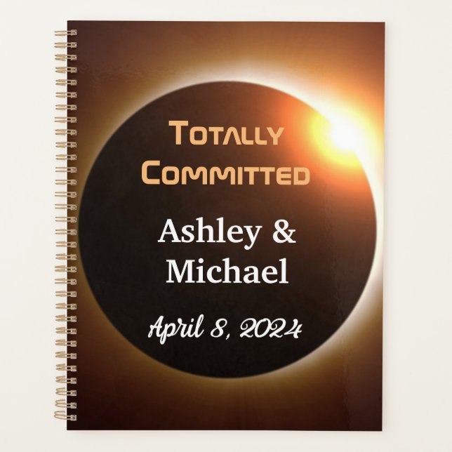 Totally Committed Eclipse Theme Wedding Planer (Vorderseite)