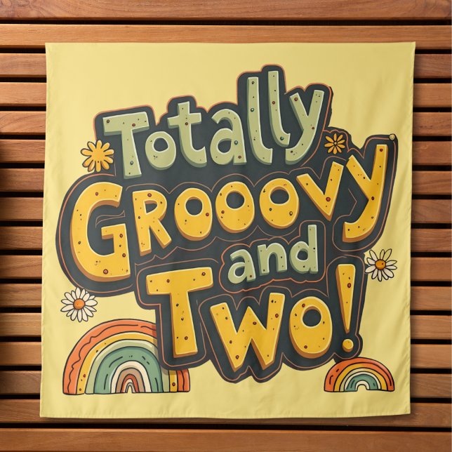 Totally Groovy und 2. Geburtstag Wandteppich (Von Creator hochgeladen)