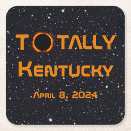 Totally Kentucky 2024 Solar Eclipse Rechteckiger Pappuntersetzer