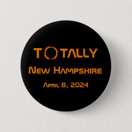 Totally New Hampshire 2024 Solar Eclipse Button