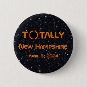 Totally New Hampshire 2024 Solar Eclipse Button