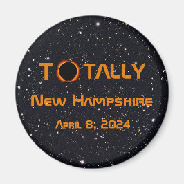 Totally New Hampshire 2024 Solar Eclipse Magnet