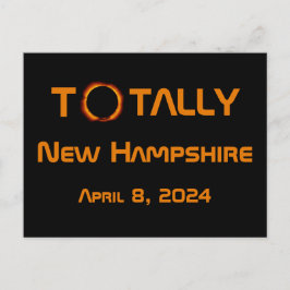 Totally New Hampshire 2024 Solar Eclipse Postkarte