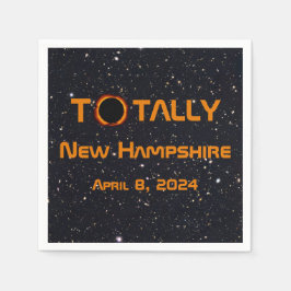 Totally New Hampshire 2024 Solar Eclipse Serviette