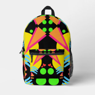 Totally New Wave Achtzig Bedruckter Rucksack