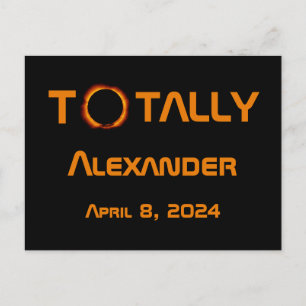 Totally Personal 2024 Solar Eclipse Postkarte