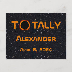 Totally Personal 2024 Solar Eclipse Postkarte