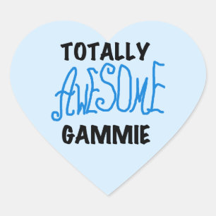 Totally Phantastisch Gammie Blue Tshirts und Gesch Herz-Aufkleber