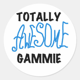 Totally Phantastisch Gammie Blue Tshirts und Gesch Runder Aufkleber