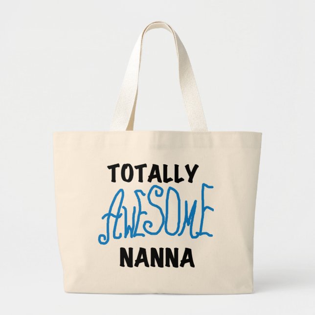 Totally Phantastisch Nanna Blue T - Shirt and GIft Jumbo Stoffbeutel (Vorne)