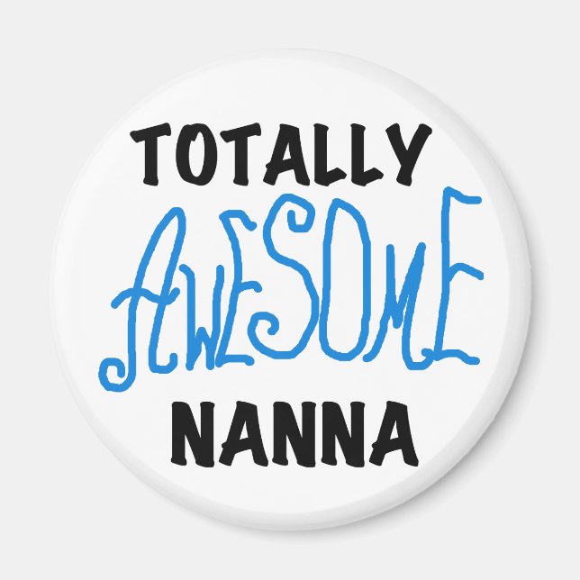 Totally Phantastisch Nanna Blue T - Shirt and GIft Magnet (Vorne)